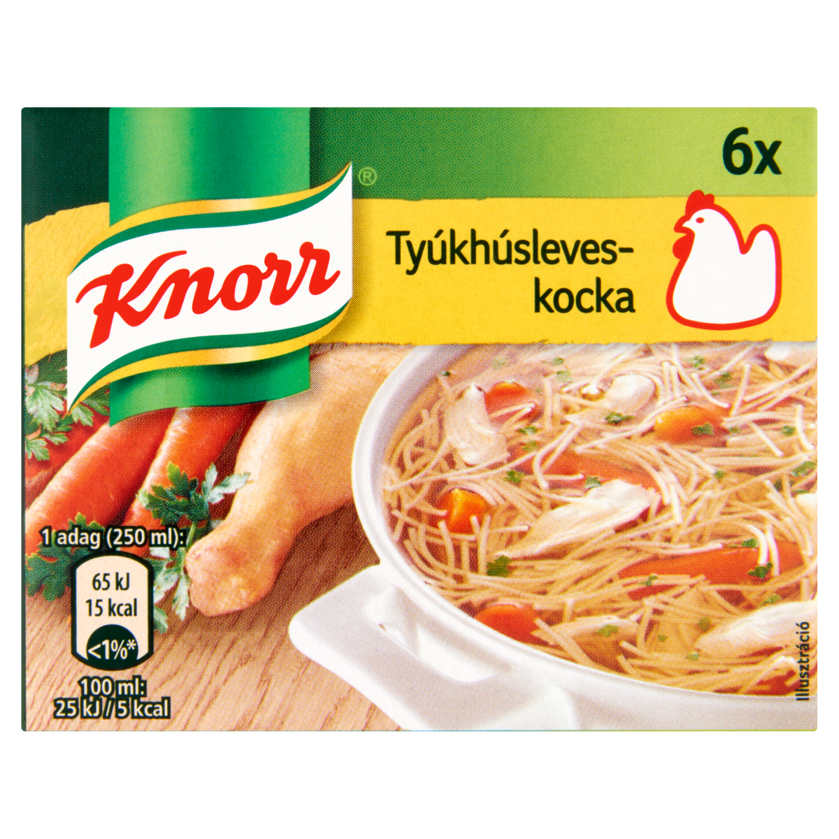 Leveskocka Tyúkhúsleves 60g 6db-os Knorr
